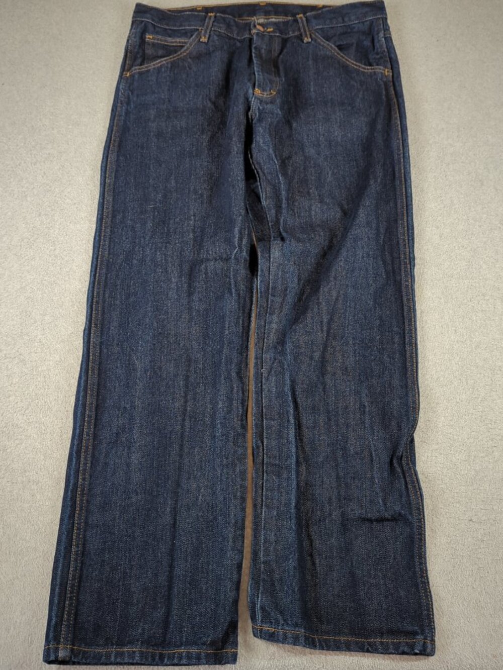 Round House Jeans Men's 34x30 Blue Denim Straight Leg Workwear Made In USA